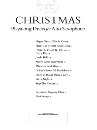 Guest Spot - Christmas Duets Playalong For Saxo Alto - Partition