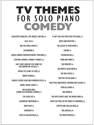TV themes for solo piano - Partition - Musique de film