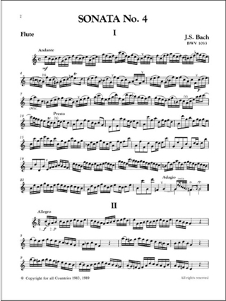 6 Sonatas - Volume 2 - Flûte clavecin - BACH - Partition