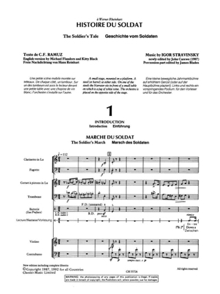 Histoire du Soldat - Score - STRAVINSKY - Partition - Grand format