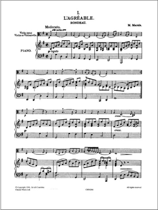 Five Old French Dances - Alto - Marin Marais - Partition - Alto