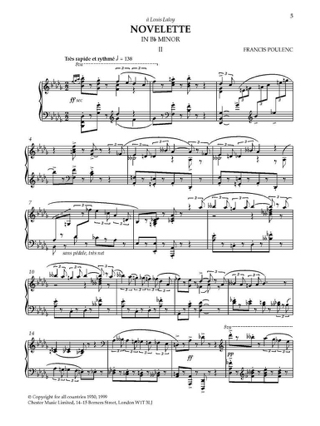 3 Novelettes - POULENC - Partition - Piano