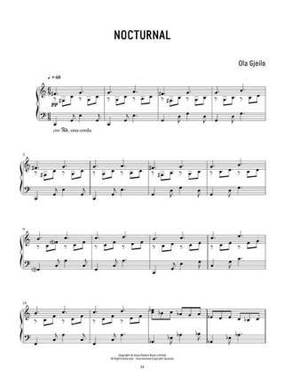 Night - Ola Gjeilo - Partition - Piano