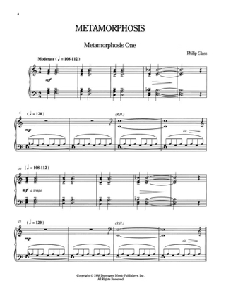 Solo Piano - GLASS - Partition - Piano