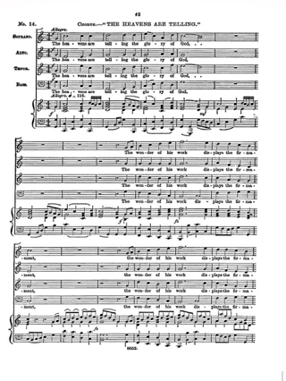 The Creation En Anglais - HAYDN - Partition - Chœur