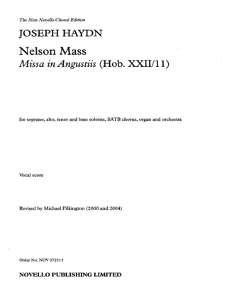 Nelson-Messe - Choeur - HAYDN - Partition - Chœur