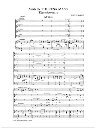 Maria Theresa Mass - HAYDN - Partition - Chœur