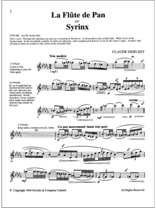 Syrinx ou la Flûte De Pan - DEBUSSY - Partition - Flûte traversière