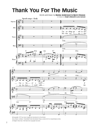 5 Abba Hits SATB - Bjorn Ulvaeus - Partition - Chœur