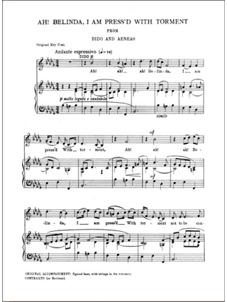 15 Songs And Airs Volume 1. Voix Moyenne - PURCELL - Partition