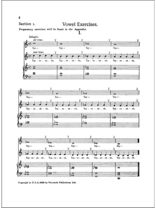 Vocal Exercices Voix Moyennes et Bases - Michael Diack - Partition