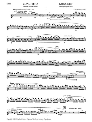 Concerto pour Flute - NIELSEN - Partition - Flûte traversière