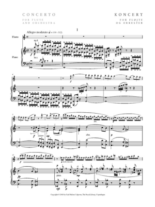 Concerto pour Flute - NIELSEN - Partition - Flûte traversière