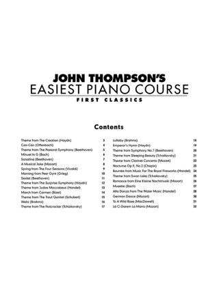 First Classics - John Thompson - Partition - Piano