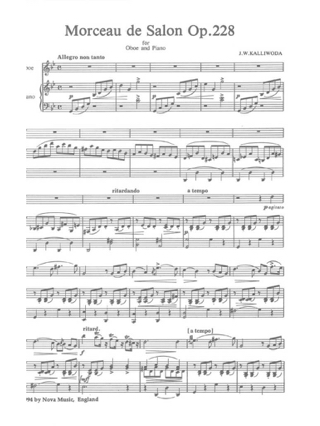 Morceau de salon op. 228 - Johannes Wenzeslaus Kalliwoda - Partition