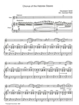 Chorus Of The Hebrew Slaves - VERDI - Partition - Trompette