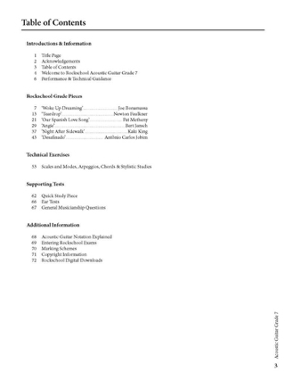 Rockschool Acoustic Guitar Grade 7 - (2019) - Partition - Pop / Rock