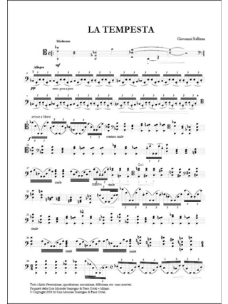 La Tempesta - Sollima Giovanni - Partition - Violoncelle