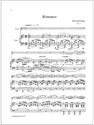 10 pieces for Violin and Piano - Vol. 1 - ELGAR - Partition - Violon