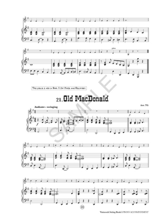 Vamoosh String Book 1 Piano Accompaniment - Gregory Thomas - Partition