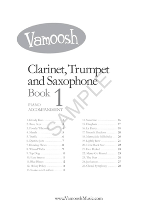 Vamoosh Clarinet, Trumpet and Saxophone Book 1 - Gregory Thomas