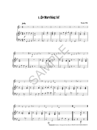 Vamoosh Clarinet, Trumpet & Sax Book 2 Piano Acc. - Thomas Gregory
