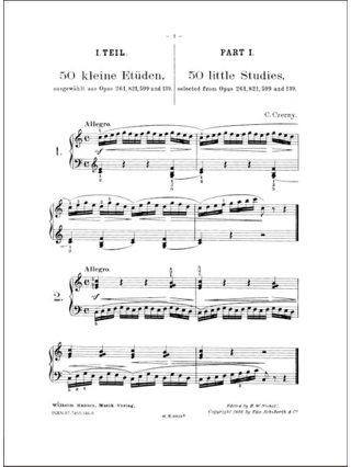 Studies Volume 1 - CZERNY - Partition - Piano