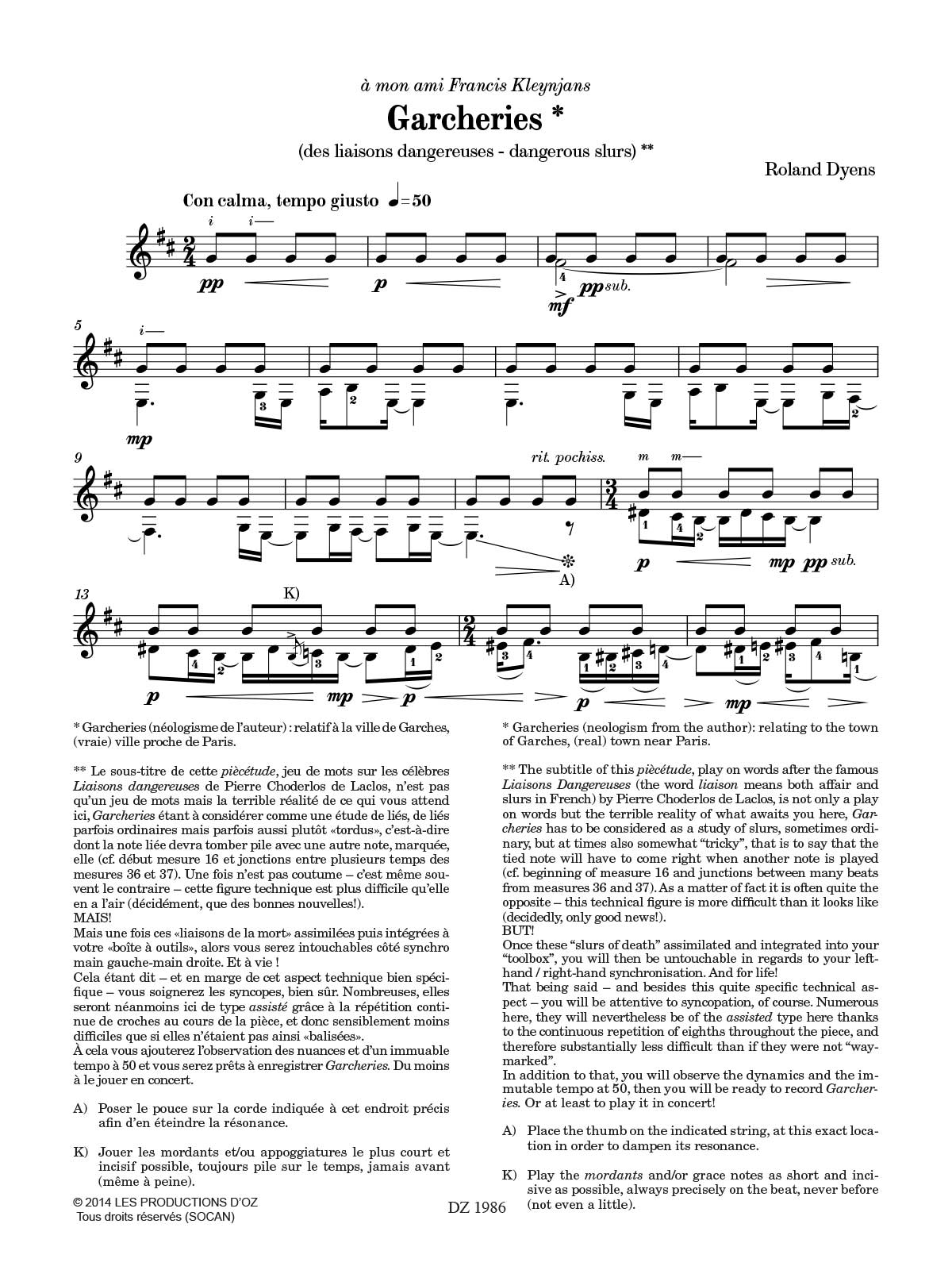 Soledad - Git, Fl Sax - Patrick Roux - Partition