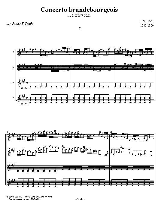  - BACH - Partition