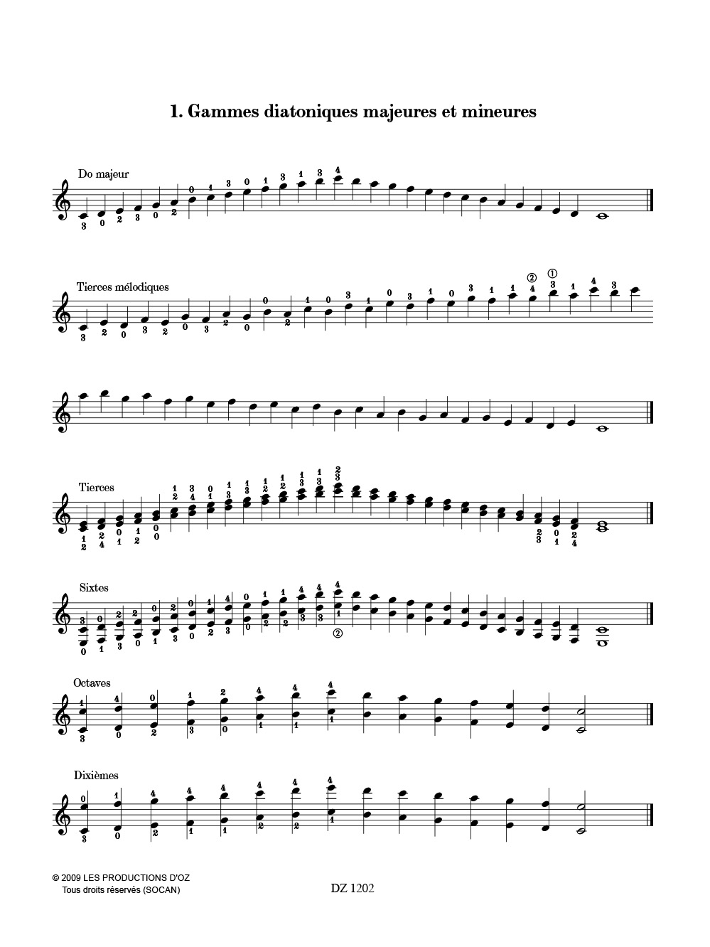 Des Gammes, Sur la Guitare - Erik Marchelie - Partition - Guitare