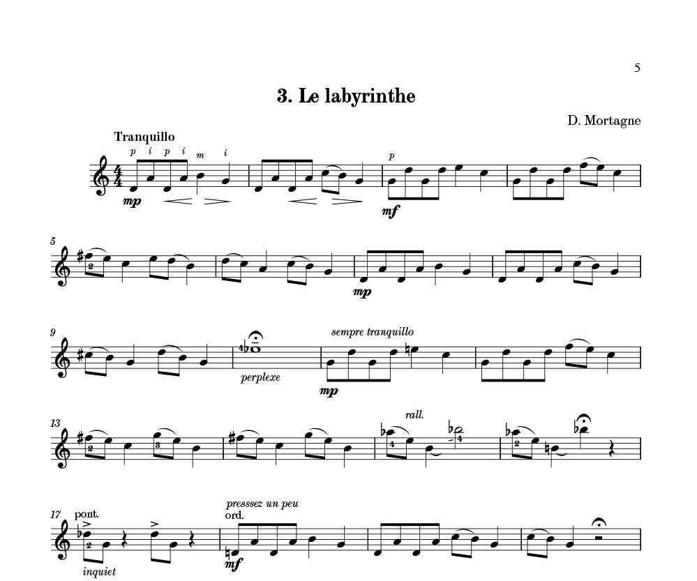 Album de Vacances Volume 2 - Denis Mortagne - Partition