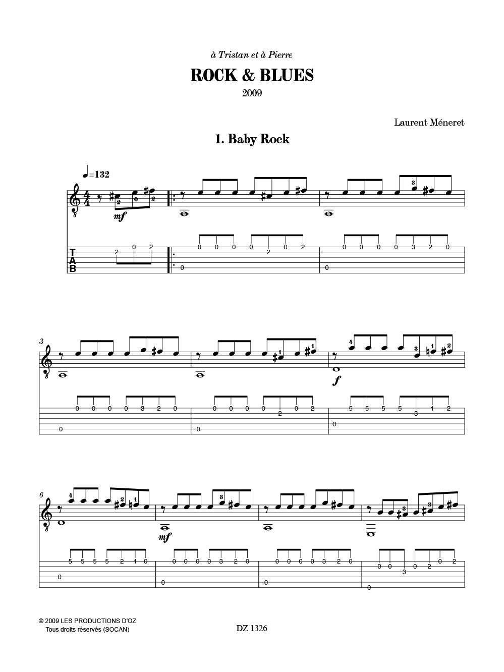 Rock & Blues - Laurent Méneret - Partition - Guitare