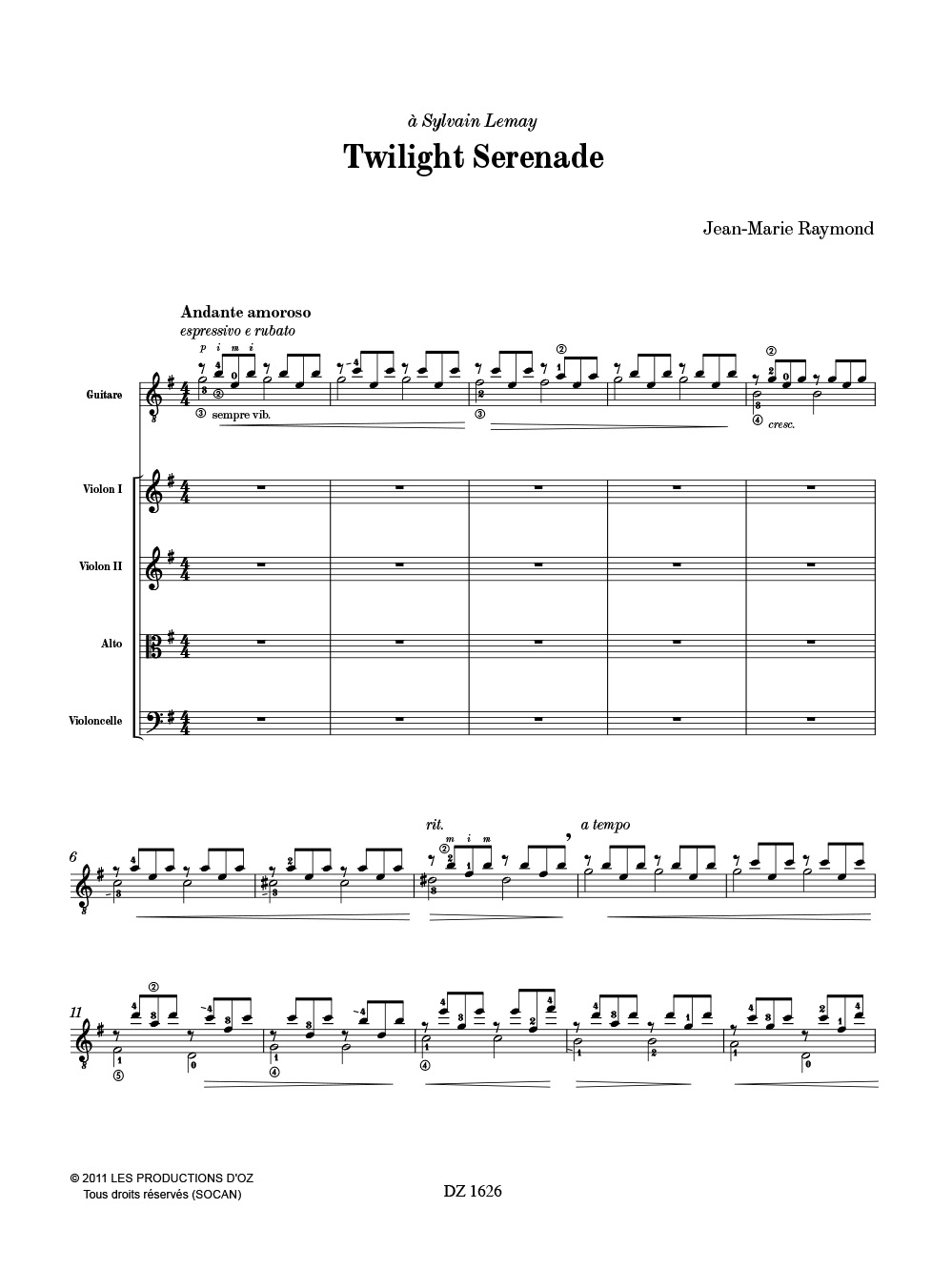 Twilight Serenade CD. Inclus - Jean-Marie Raymond - Partition