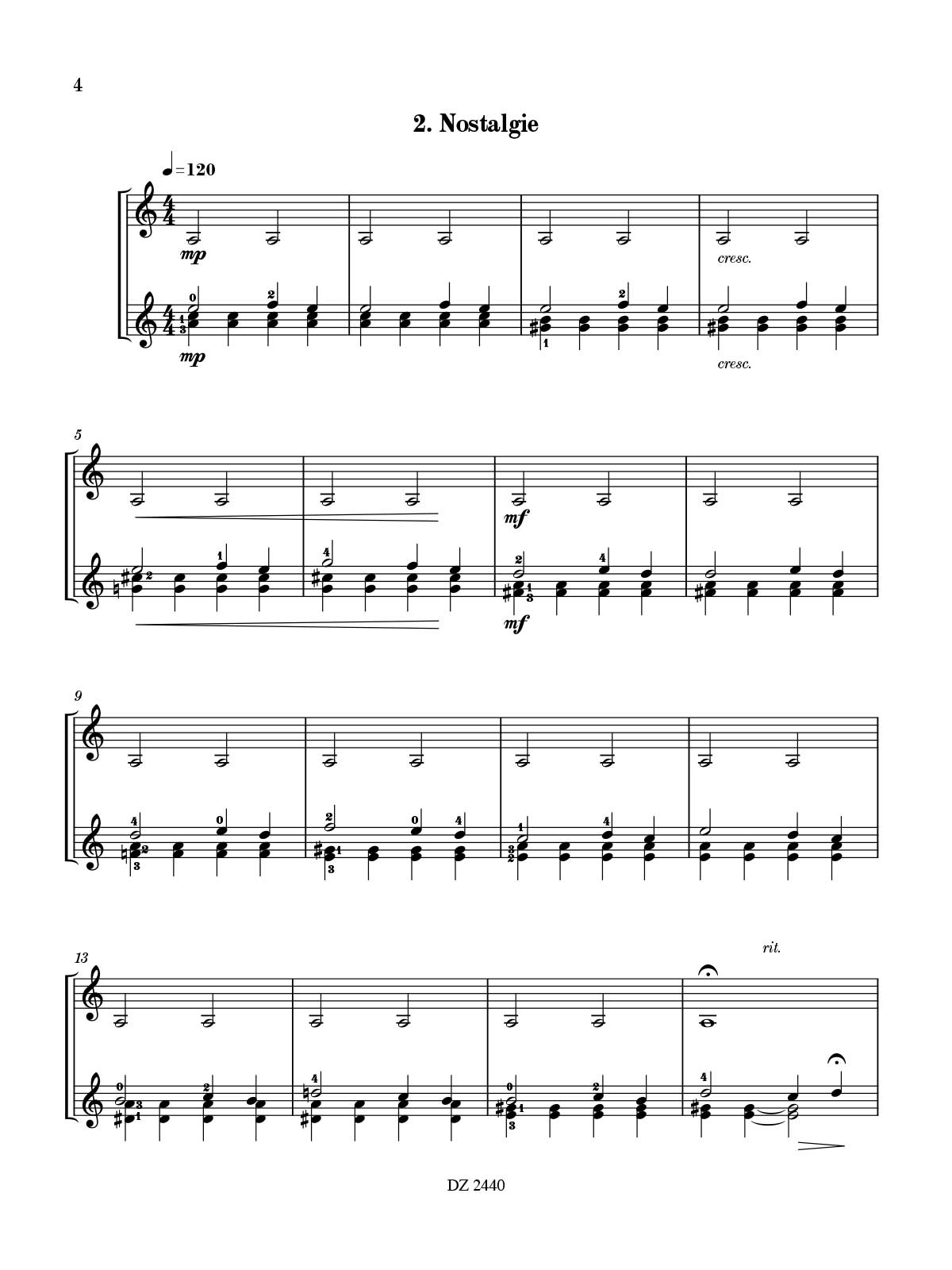 20 Mélodies Enchantées - 2 Guitares - Paolo Rosini - Partition
