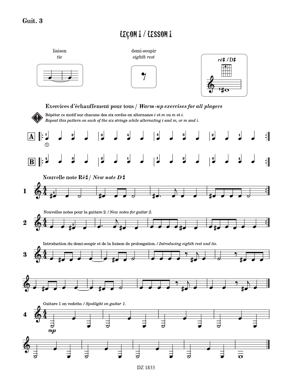 Ma guitare, mon band - Vol. 2 : partie de guitare 3