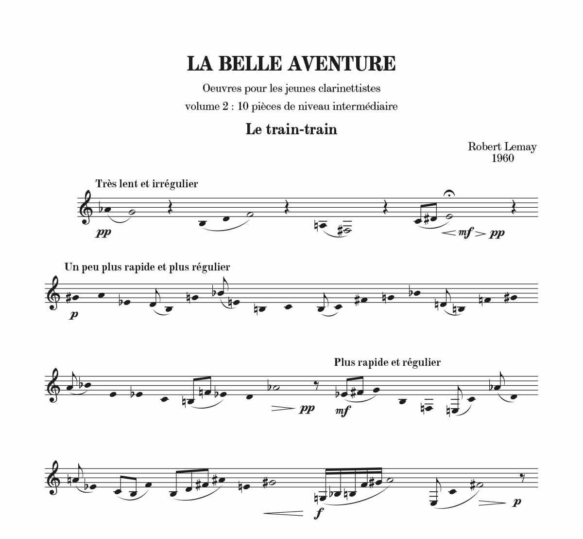 La Belle Aventure - Vol. 2 - Partition - Clarinette