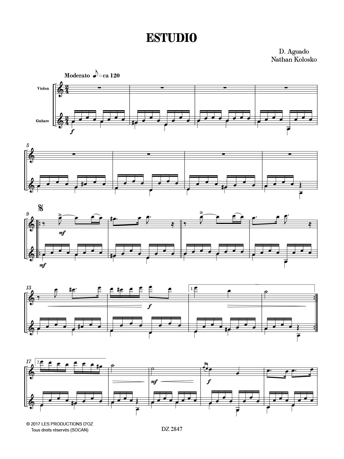 Instant Duet - Nathan Kolosko - Partition