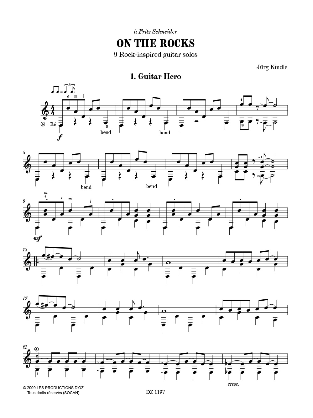 On the Rocks - Jurg Kindle - Partition - Guitare