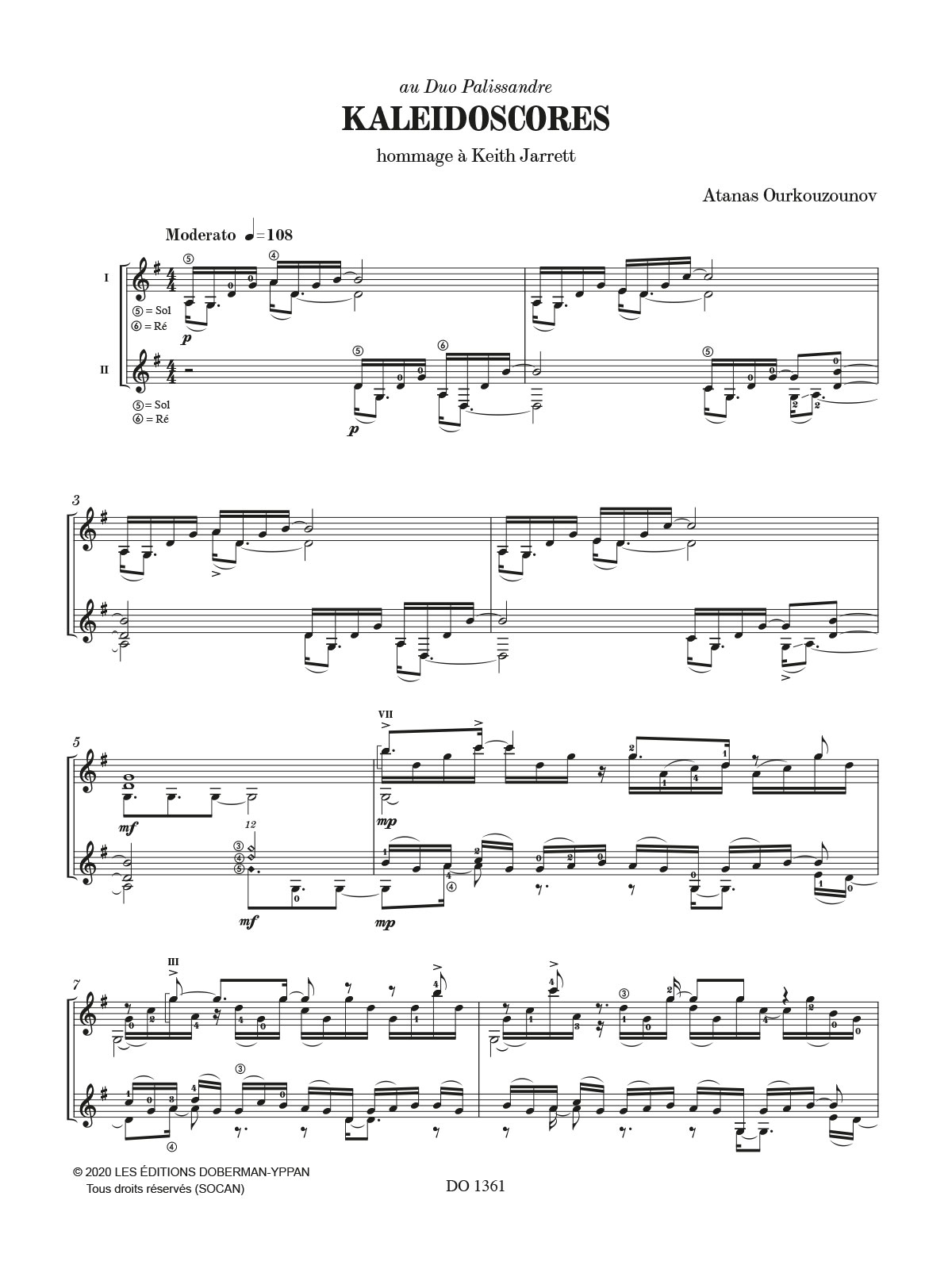 Kaleidoscores - Ourkouzounov Atanas - Partition