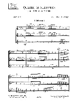 4 Miniatures - Marc Berthomieu - Partition - Flûte traversière