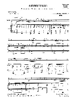 Asymetrie - Jean-Michel Damase - Partition - Clarinette