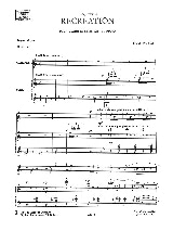 Récréation - Claude Pascal - Partition - Clarinette