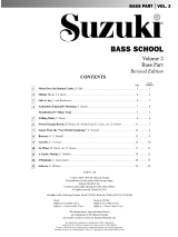 Bass School - Bass Part, Volume 3 - SUZUKI - Partition - Contrebasse
