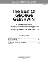 The Best Of George Gershwin - String Quartet - GERSHWIN - Partition