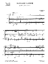 Fantaisie latine - Pascal Jugy - Partition