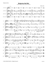 Bulgarian Bat Bite - 4 clarinettes score & parts - Mike Curtis