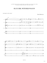Blue Girl With Red Wagon - Bruno Mantovani - Partition - Quintettes