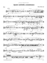 4 Mélodies Arméniennes - Bruno Mantovani - Partition