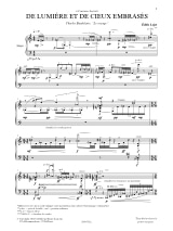 De Lumière et de Cieux Embrasés - Edith Lejet - Partition - Harpe