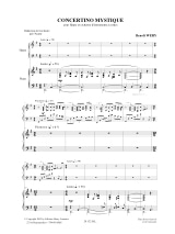 Concertino mystique - Benoit Wery - Partition - Harpe